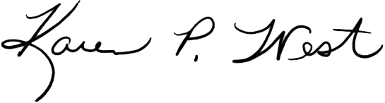 Karen P. West signature